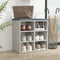 vidaXL - Schoenenkast - 52,5x30x50 - cm - betongrijs