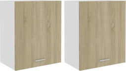 vidaXL - Hangkasten - Lyon - 2 - st - 50x31x60 - cm - sonoma - eikenkleurig