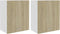 vidaXL - Hangkasten - Lyon - 2 - st - 50x31x60 - cm - sonoma - eikenkleurig
