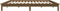 vidaXL - Bedframe - massief - grenenhout - honingbruin - 140x200 - cm