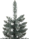 vidaXL - Kunstkerstboom - met - standaard - smal - 210 - cm - PVC - groen