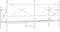 vidaXL - Slaapbank - zonder - matras - 90x190 - cm - staal - wit