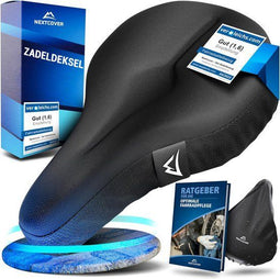 NEXTCOVER® Universele gel zadelhoes fiets - Memory foam - Inclusief regenhoes