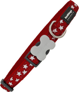 Dog collar Red Dingo Star 41-63 cm