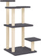 vidaXL - Krabpalen - met - platforms - 98,5 - cm - donkergrijs