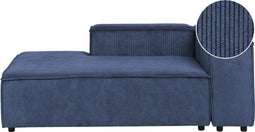 APRICA - Chaise longue - Blauw - Rechtszijdig - Corduroy