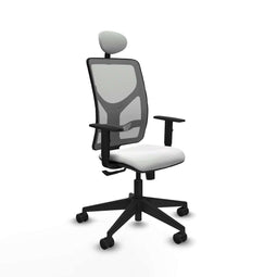 Motilla Piqueras y Crespo 1D066N1 - Bureaustoel met hoofdsteun - Verstelbare hoogte en armleuning - Wit