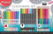 Kleurset 33-delig viltstiften BRUSH, fijnschrijvers GRAPH'PEPS, Kleurpotloden DUO, slijper