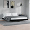 vidaXL - Bedframe - bewerkt - hout - zwart - 120x200 - cm