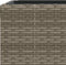 vidaXL - Plantenbak - 30x30x60 - cm - poly - rattan - grijs