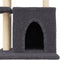 vidaXL - Kattenmeubel - met - sisal - krabpalen - 83,5 - cm - donkergrijs