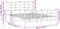 vidaXL - Bedframe - met - hoofd- - en - voeteneinde - metaal - wit - 160x200 - cm