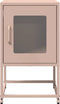 vidaXL - Nachtkastje - 36x39x60,5 - cm - koudgewalst - staal - roze
