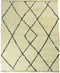 Vloerkleed Enkel Ruit - 70x120 - Zwart/wit - Katoen