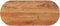 vidaXL - Tafelblad - ovaal - 140x60x3,8 - cm - massief - acaciahout