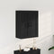 vidaXL - Wandkast - Zwart - Eiken - 69,5x34x90 - cm - Samengesteld - Hout