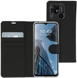 Accezz Wallet Softcase Bookcase - Xiaomi Redmi 10C - 3 pashouders - Zwart