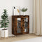 vidaXL - Dressoir - 69,5x34x90 - cm - bewerkt - hout - gerookt - eikenkleurig