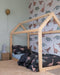 Studio Ditte Strepen Hoeslaken - 90 x 200 cm - Steenblauw
