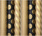 BERLIN cadeaupapier - assortiment inpakpapier - 6 rollen 3 meter x 70 cm - bruin zwart goud