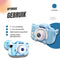Jor Quality Digitale Kindercamera - HD 20 Megapixel - Inclusief 32GB Micro SD Kaart - Blauw