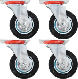 vidaXL - 8 - st - Zwenkwielen - 100 - mm