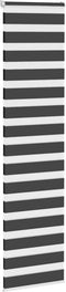 vidaXL - Zebra - rolgordijn - 60x230 - cm - stofbreedte - zwart - 55,9 - cm