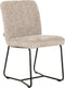 MUST Living Side chair Zola - 87x46x56 cm, glossy sand