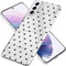 iMoshion Hoesje Geschikt voor Samsung Galaxy S21 Plus Hoesje Siliconen - iMoshion Design hoesje - Transparant / Zwart / Hearts All Over Black