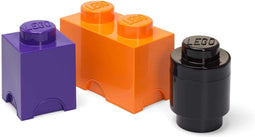 Lego - Opbergbox Brick Set van 3 Stuks Halloween Editie - Kunststof - Multicolor