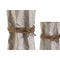 Set van 3 Vazen Home ESPRIT Beige Metaal Touw 17 x 17 x 54 cm (3 Onderdelen)