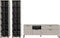 Furnilux Noida - Woonkamercombinatie - Praktische indeling - Zwart - 41x305x192cm