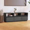 vidaXL - Tv-meubel - 140x37x50 - cm - massief - grenenhout - grijs