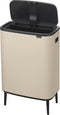 Brabantia Bo Touch Bin Hi Prullenbak - 60 liter - Soft Beige - Soft-touch openingssysteem