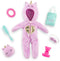 Corolle Girls - Eenhoorn Onesie Verkleedset - 7 accessoires - Multi kleuren