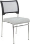 SEDALIA - Set van 4 stoelen - Grijs - Polyester