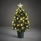 Luca Lighting Mercury Kunstkerstboom met Fibre Optic Verlichting - H60 x Ø30 cm - Groen