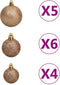 vidaXL - Kunstkerstboom - 150 - LED's - kerstballen - en - sneeuw - 150 - cm