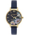 Olivia Burton OB16EG113 - Horloge - Quartz - 34 mm - Blauw/Goud