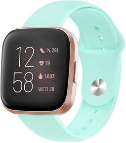 imoshion Siliconen Sport bandje - Geschikt voor Fitbit Versa Lite, Versa 2 - Mintgroen - One Size