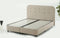 Dreamhouse® Rondo Boxspring met Opbergruimte – Bed - 160 x 200 cm - Velvet Beige - Complete boxspring