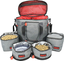 KONG Reistas 5-Delig - Reisbagage met Opvouwbare Bakken - Grijs/Zwart