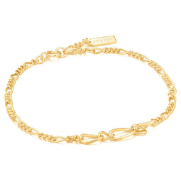 Ania Haie Chain Reaction AH B021.03G Dames Armband 18,5 cm
