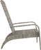 vidaXL - Tuinstoel - Adirondack - poly - rattan - grijs