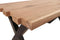 Feel Furniture - 180x90 Eettafel - Massief Boomstamblad Eiken - Constructed oak - 5 cm dik - U Frame