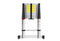Original DIY - Telescopische Ladder Aluminium 2,60 m - 9 Tredes Ultracompact Grijs
