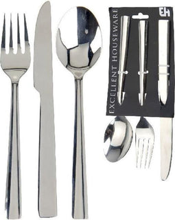 Excellent Houseware 3-delige RVS Bestekset