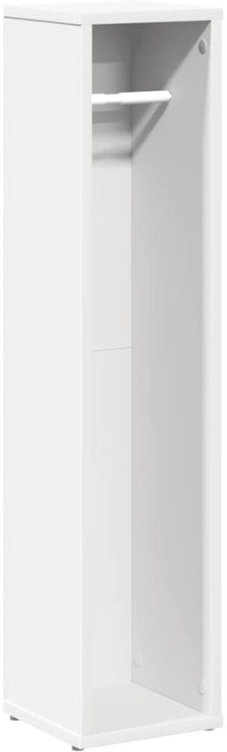 vidaXL - Badkamerkast - met - rolhouder - 20,5x20x90 - cm - wit