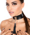 Kinky Diva – Teasing Tassel Collar – Black/Silver