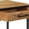 vidaXL - Kaptafel - 100x40x75/120 - cm - Massief - Hout - Ruw - Mango